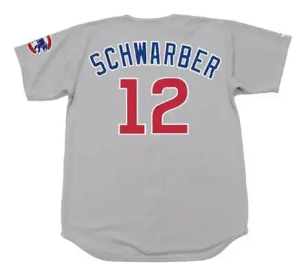 KYLE SCHWARBER Chicago Cubs Majestic Away Baseball Jersey 