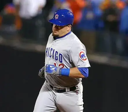 KYLE SCHWARBER Chicago Cubs Majestic Away Baseball Jersey 