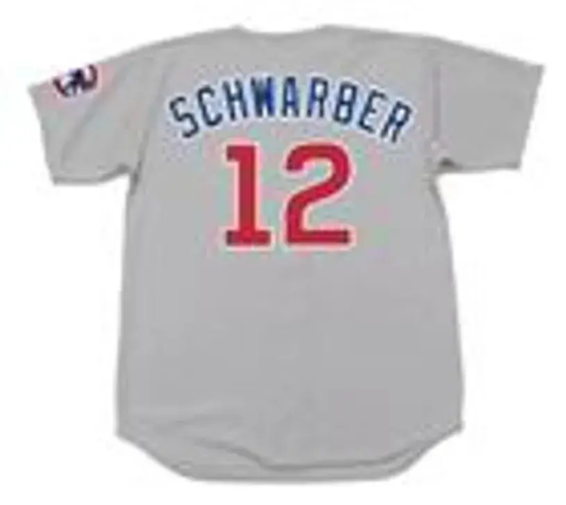 KYLE SCHWARBER Chicago Cubs Majestic Away Baseball Jersey 