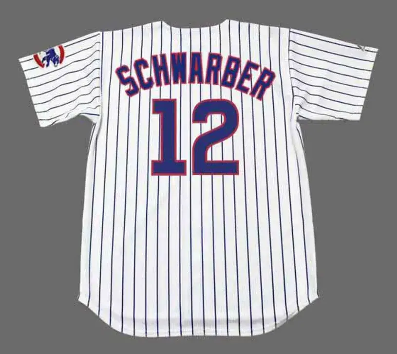 KYLE SCHWARBER Chicago Cubs Majestic Home Baseball Jersey 