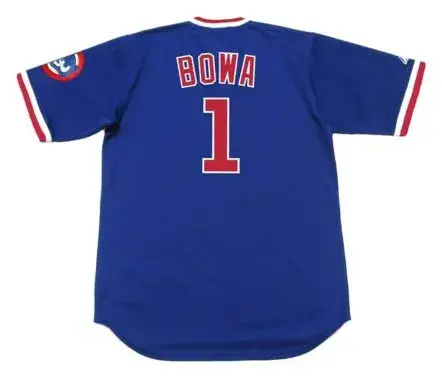 LARRY BOWA Chicago Cubs 1984 Majestic Cooperstown Throwback Baseball Jersey 