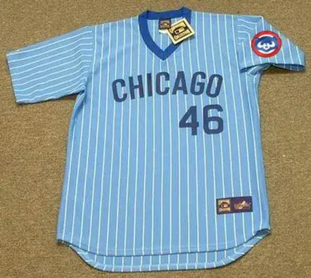 LEE SMITH Chicago Cubs 1981 Majestic Cooperstown Throwback Baseball Jersey