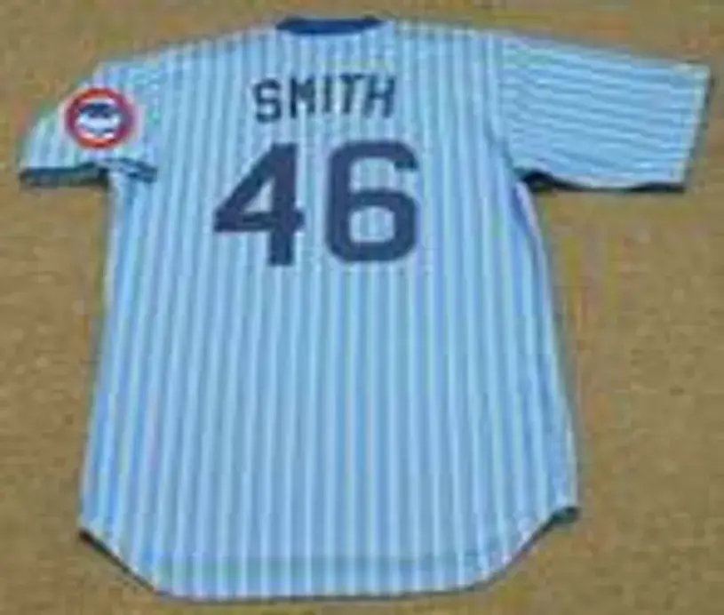 LEE SMITH Chicago Cubs 1981 Majestic Cooperstown Throwback Baseball Jersey 