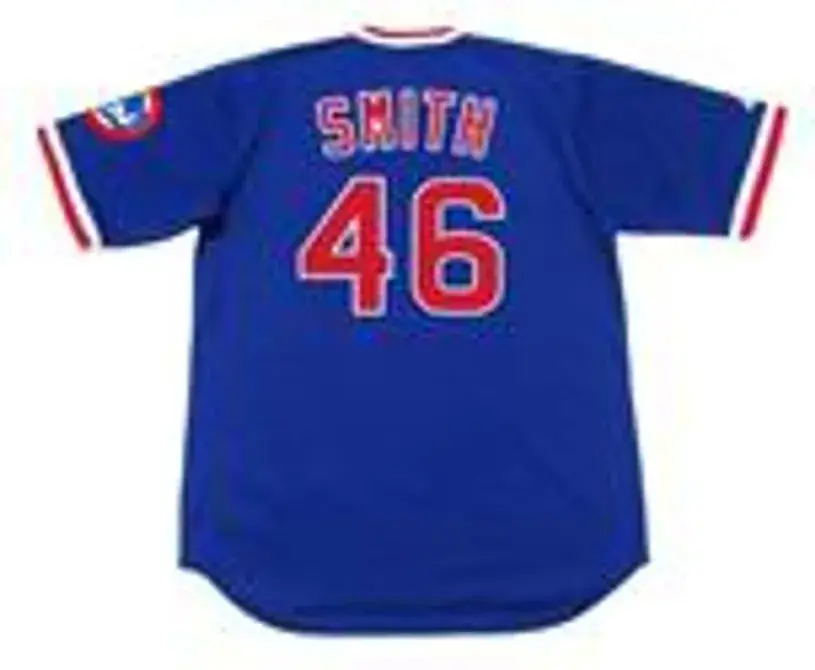 LEE SMITH Chicago Cubs 1984 Majestic Cooperstown Throwback Baseball Jersey 