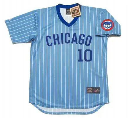 LEON DURHAM Chicago Cubs 1981 Away Majestic  Throwback Baseball Jersey