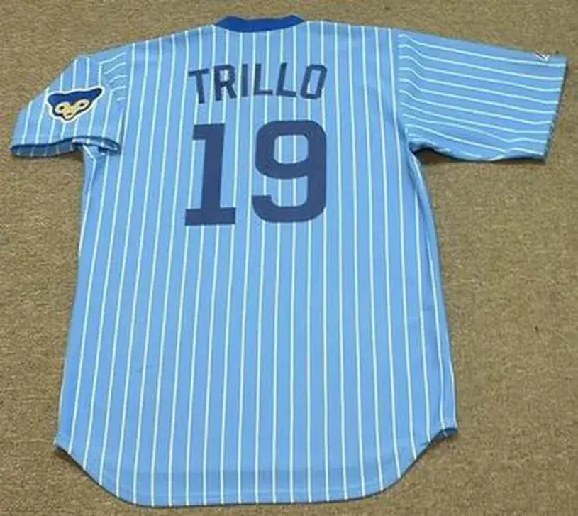 MANNY TRILLO Chicago Cubs 1978 Majestic Cooperstown Throwback Baseball Jersey 