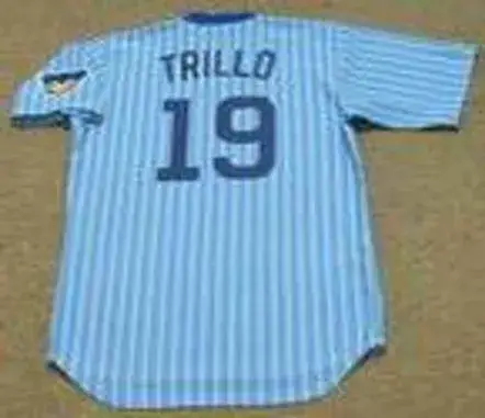 MANNY TRILLO Chicago Cubs 1978 Majestic Cooperstown Throwback Baseball Jersey 