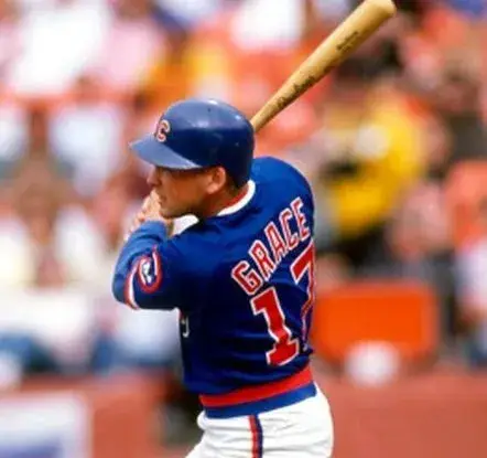 MARK GRACE Chicago Cubs 1989 Majestic Cooperstown Baseball Throwback Jersey 