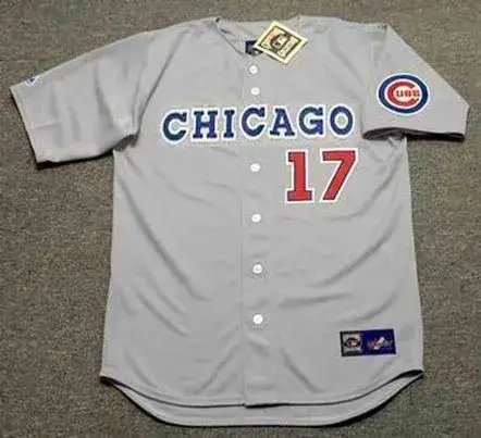 MARK GRACE Chicago Cubs 1990 Away Majestic Baseball Throwback Jersey