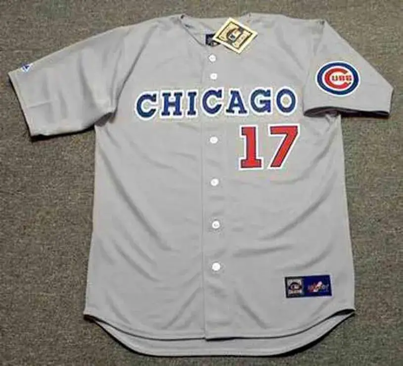 MARK GRACE Chicago Cubs 1990 Away Majestic Baseball Throwback Jersey