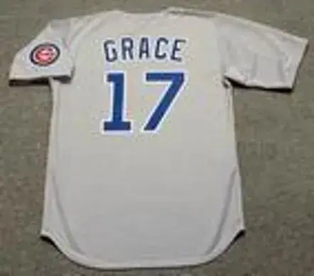 MARK GRACE Chicago Cubs 1990 Away Majestic Baseball Throwback Jersey 
