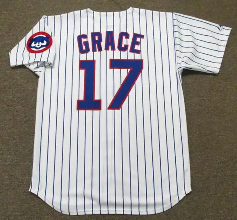 MARK GRACE Chicago Cubs 1992 Majestic Throwback Home Baseball Jersey 