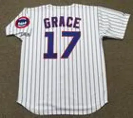 MARK GRACE Chicago Cubs 1992 Majestic Throwback Home Baseball Jersey 
