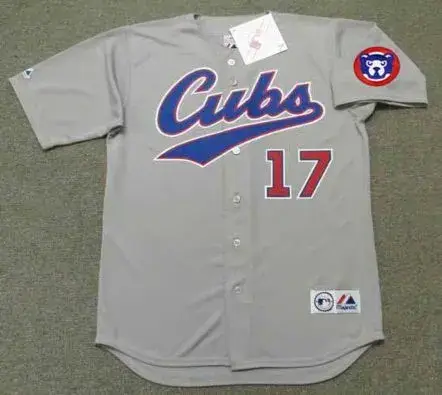 MARK GRACE Chicago Cubs 1994 Majestic Throwback Away Baseball Jersey