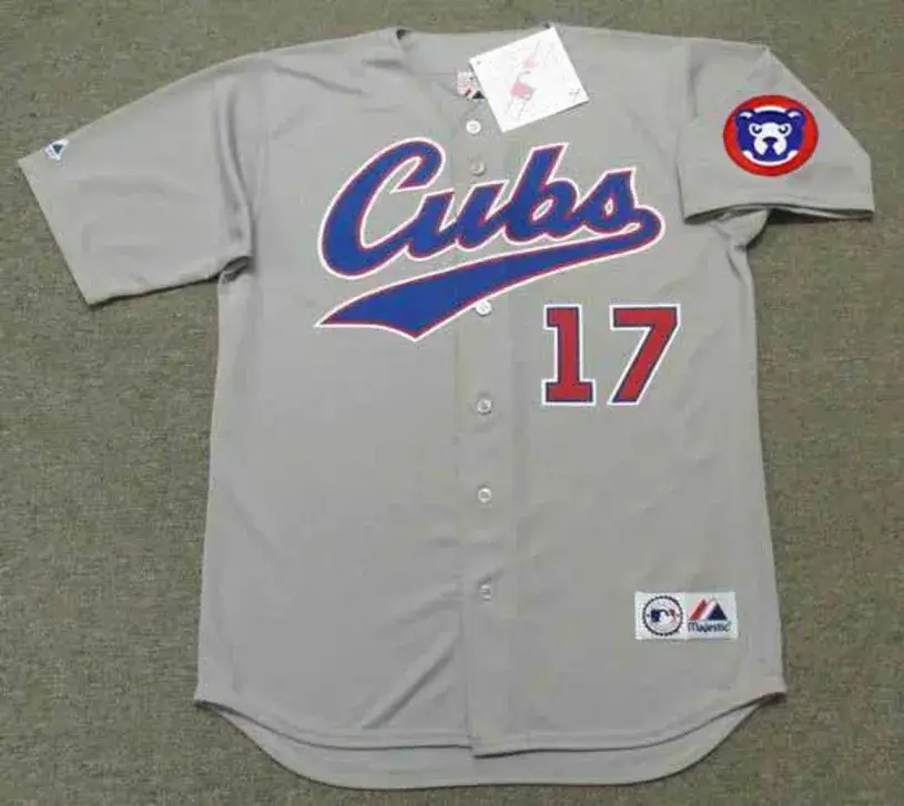 MARK GRACE Chicago Cubs 1994 Majestic Throwback Away Baseball Jersey