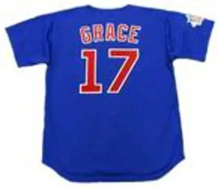 MARK GRACE Chicago Cubs 1998 Majestic Throwback Alternate Baseball Jersey 