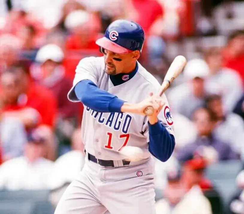 MARK GRACE Chicago Cubs 1999 Majestic Throwback Away Baseball Jersey 