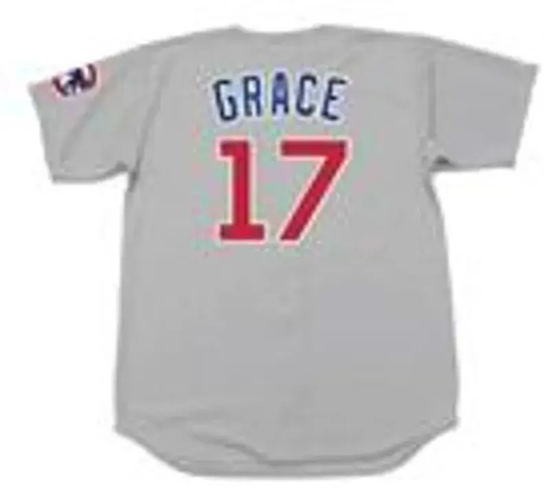 MARK GRACE Chicago Cubs 1999 Majestic Throwback Away Baseball Jersey 