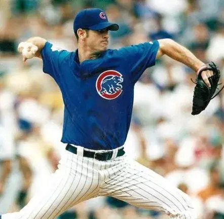 MARK PRIOR Chicago Cubs 2003 Majestic Throwback Alternate Baseball Jersey 