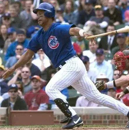MOISES ALOU Chicago Cubs 2003 Majestic Throwback Alternate Baseball Jersey 