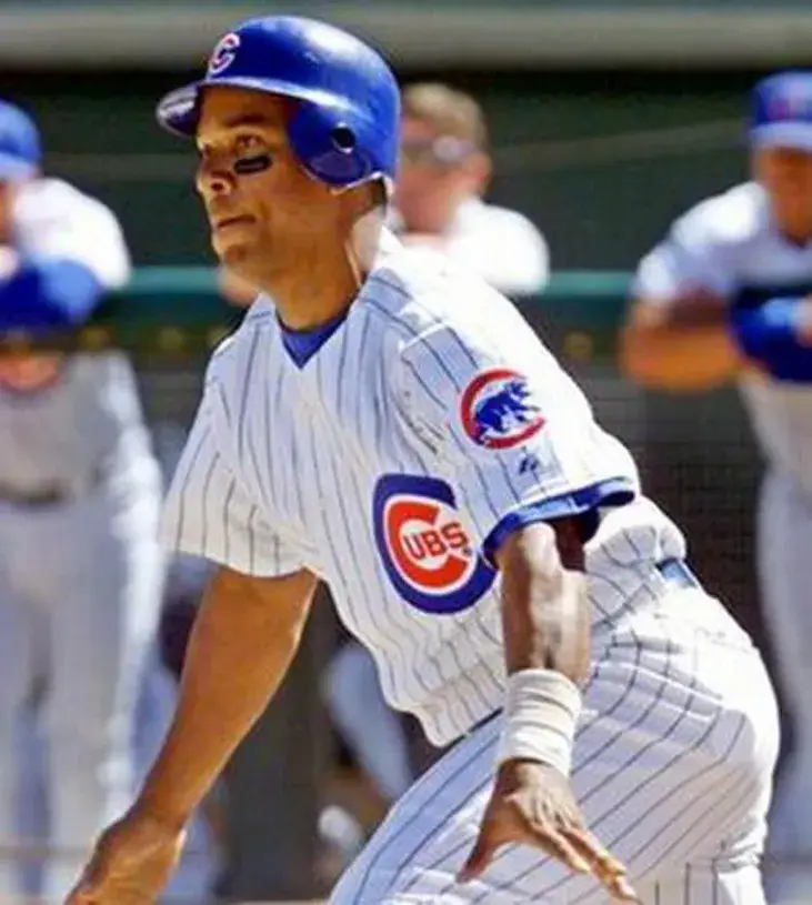MOISES ALOU Chicago Cubs 2003 Majestic Throwback Home Baseball Jersey 