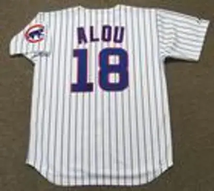 MOISES ALOU Chicago Cubs 2003 Majestic Throwback Home Baseball Jersey 