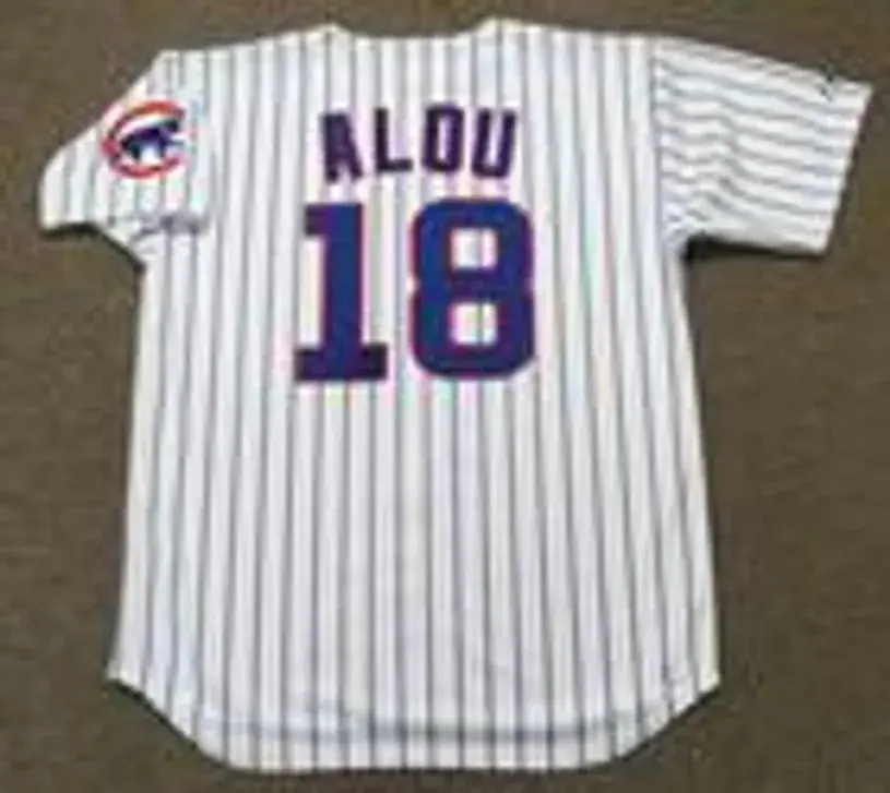 MOISES ALOU Chicago Cubs 2003 Majestic Throwback Home Baseball Jersey 
