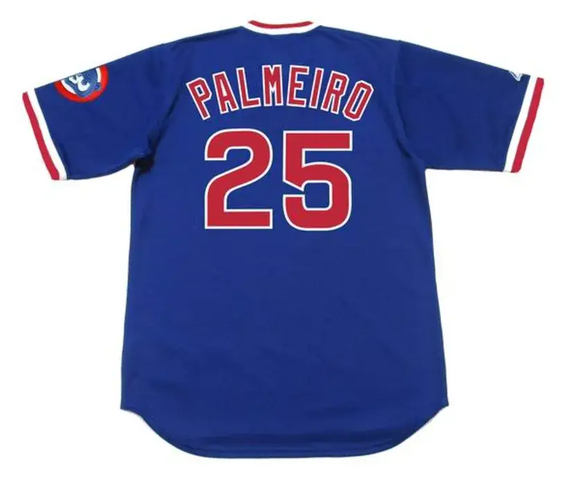 RAFAEL PALMEIRO Chicago Cubs 1988 Majestic Cooperstown Throwback Baseball Jersey 