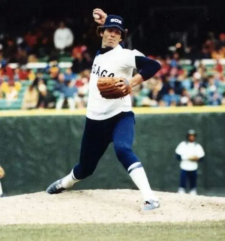 ED FARMER Chicago White Sox 1980 Home Majestic Throwback Baseball Jersey 