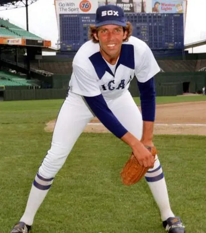 ED FARMER Chicago White Sox 1980 Home Majestic Throwback Baseball Jersey 