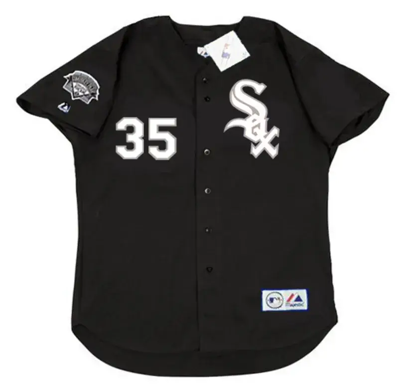 FRANK THOMAS Chicago White Sox 1991 Majestic Throwback Baseball Jersey