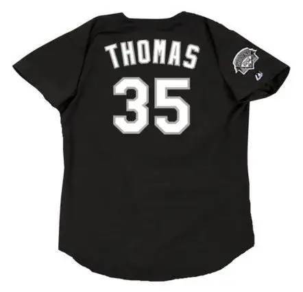FRANK THOMAS Chicago White Sox 1991 Majestic Throwback Baseball Jersey 