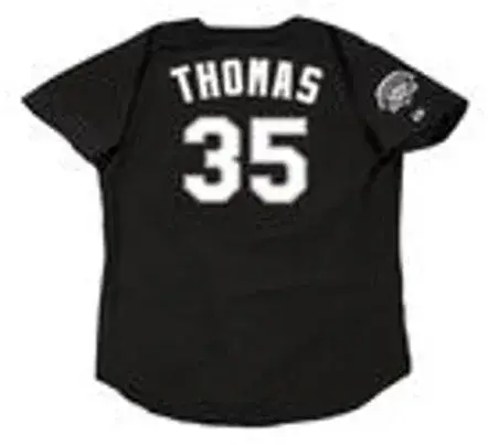 FRANK THOMAS Chicago White Sox 1991 Majestic Throwback Baseball Jersey 