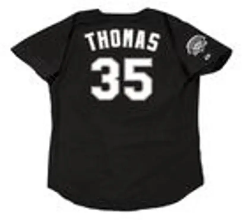 FRANK THOMAS Chicago White Sox 1991 Majestic Throwback Baseball Jersey 