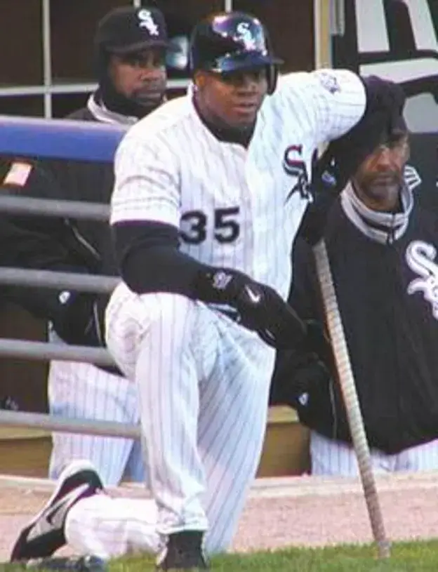 FRANK THOMAS Chicago White Sox 1994 Majestic Throwback Home Baseball Jersey 