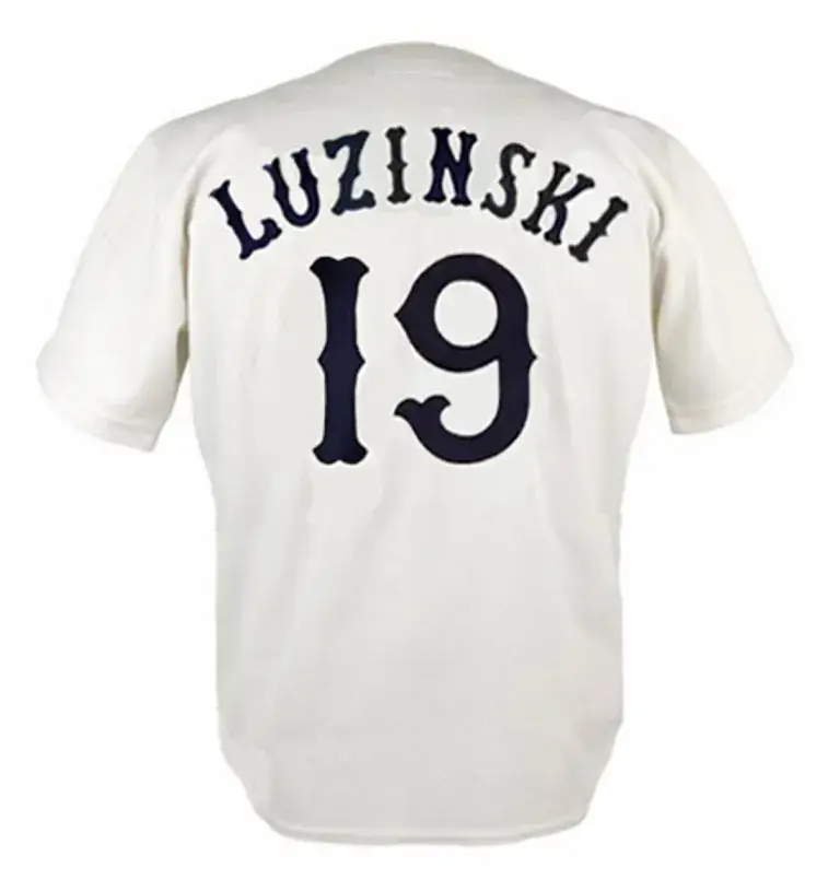 GREG LUZINSKI Chicago White Sox 1981 Home Majestic Throwback Baseball Jersey 