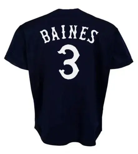 HAROLD BAINES Chicago White Sox 1981 Away Majestic Throwback Baseball Jersey 