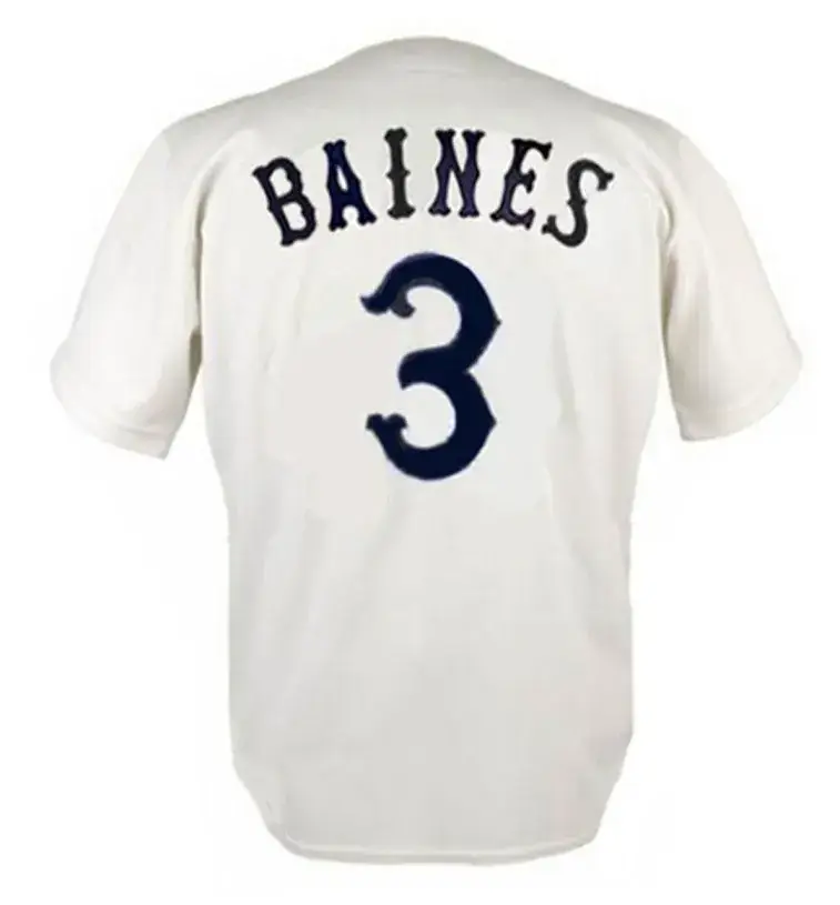 HAROLD BAINES Chicago White Sox 1981 Home Majestic Throwback Baseball Jersey 