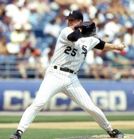 JIM ABBOTT Chicago White Sox 1998 Home Majestic Throwback Baseball Jersey 