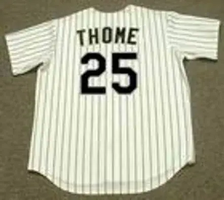 JIM THOME Chicago White Sox 2006 Home Majestic Throwback Baseball Jersey 