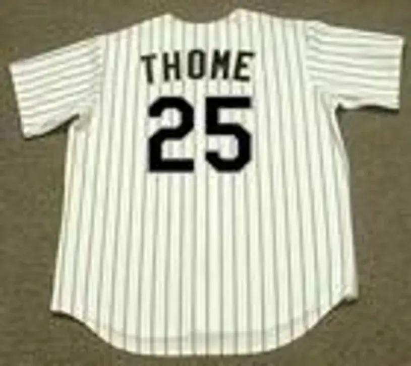 JIM THOME Chicago White Sox 2006 Home Majestic Throwback Baseball Jersey 
