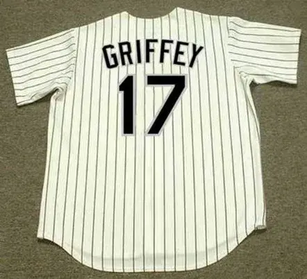 KEN GRIFFEY JR. Chicago White Sox 2008 Home Majestic Throwback Baseball Jersey 