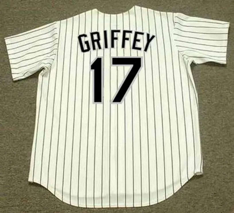 KEN GRIFFEY JR. Chicago White Sox 2008 Home Majestic Throwback Baseball Jersey 
