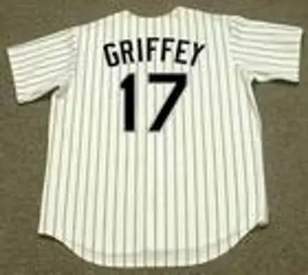 KEN GRIFFEY JR. Chicago White Sox 2008 Home Majestic Throwback Baseball Jersey 