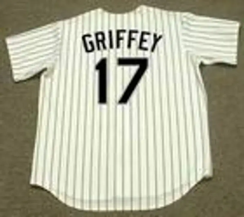 KEN GRIFFEY JR. Chicago White Sox 2008 Home Majestic Throwback Baseball Jersey 