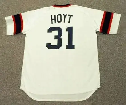 LA MARR HOYT Chicago White Sox 1983 Home Majestic Throwback Baseball Jersey 