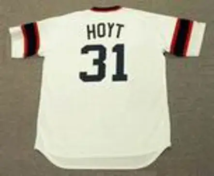 LA MARR HOYT Chicago White Sox 1983 Home Majestic Throwback Baseball Jersey 