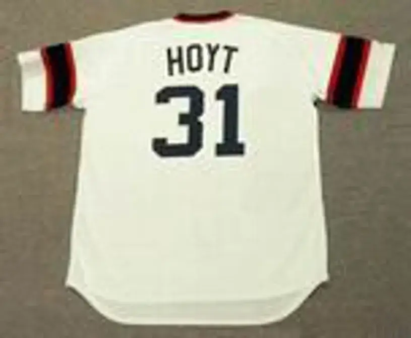 LA MARR HOYT Chicago White Sox 1983 Home Majestic Throwback Baseball Jersey 