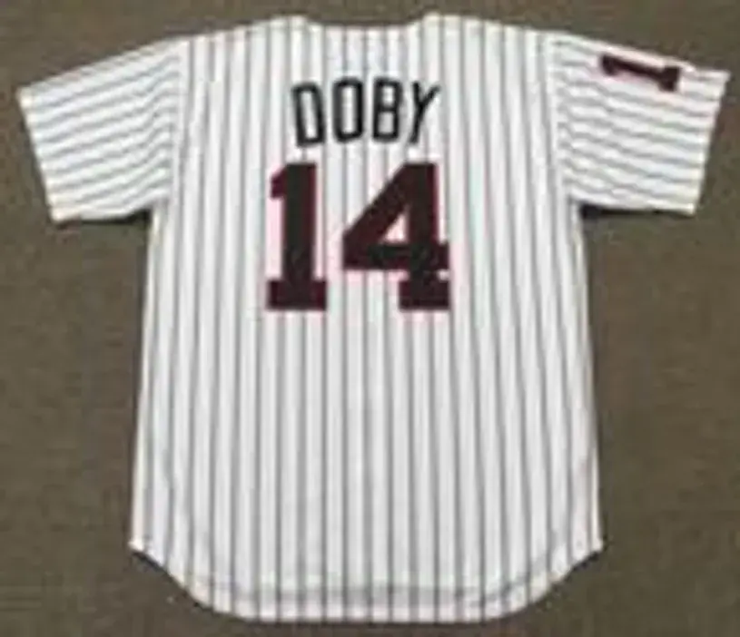 LARRY DOBY Chicago White Sox 1950’s Majestic Cooperstown Home Baseball Jersey 