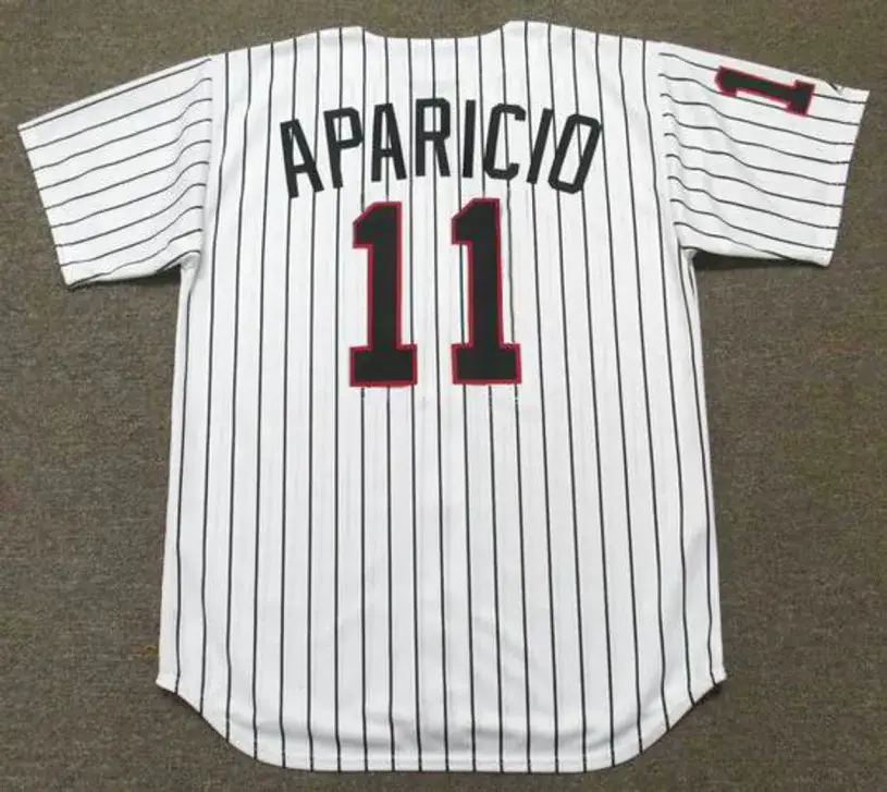 LUIS APARICIO Chicago White Sox 1960’s Home Majestic Throwback Baseball Jersey 